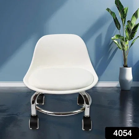 4054 Low Round Rolling Stool With Wheels Pedicure Stool For Fitness Office Garage Home Garden Furniture Benches Stools Multi-color (1 Pc) - Zidbik