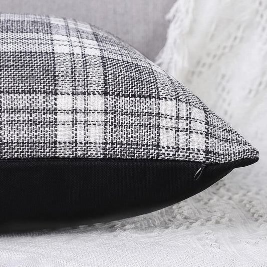 Pillow Covers Cushion Cases Soft Leather And Cotton (23 22 Inch 1 Pair 2 Pc) - Zidbik