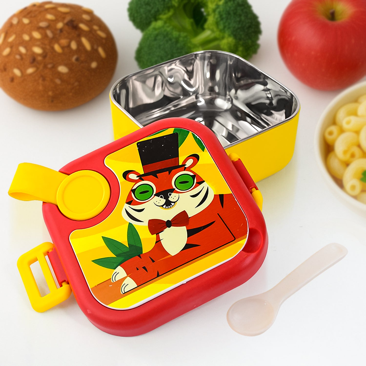 Ganesh Tangy Kids Stainless Steel Lunch Box - Zidbik