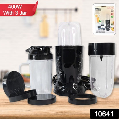 Orbit Bullet Mixer Grinder - 400w With 3 Jars - Zidbik