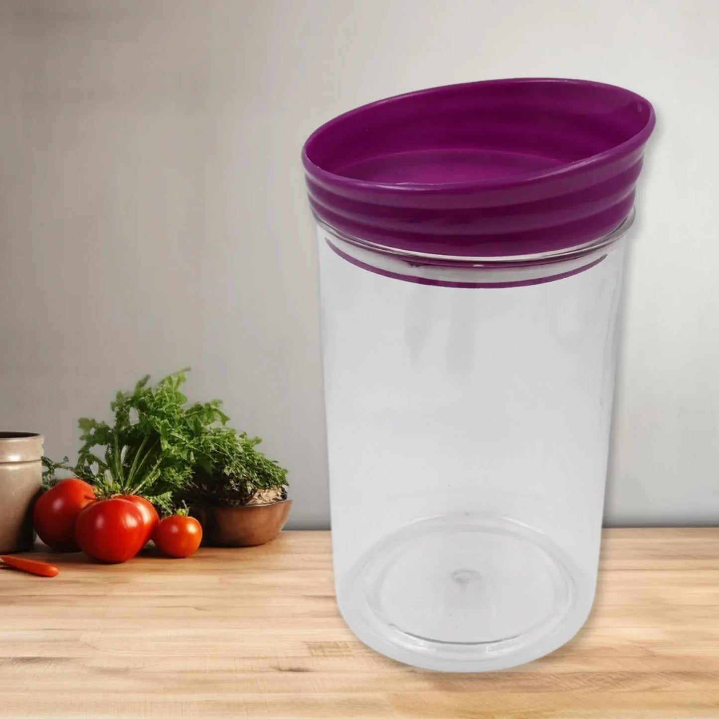 Plastic Premium Quality Kitchen Food Containers Set (1200ml Approx Set Of 2 Pc) - Zidbik