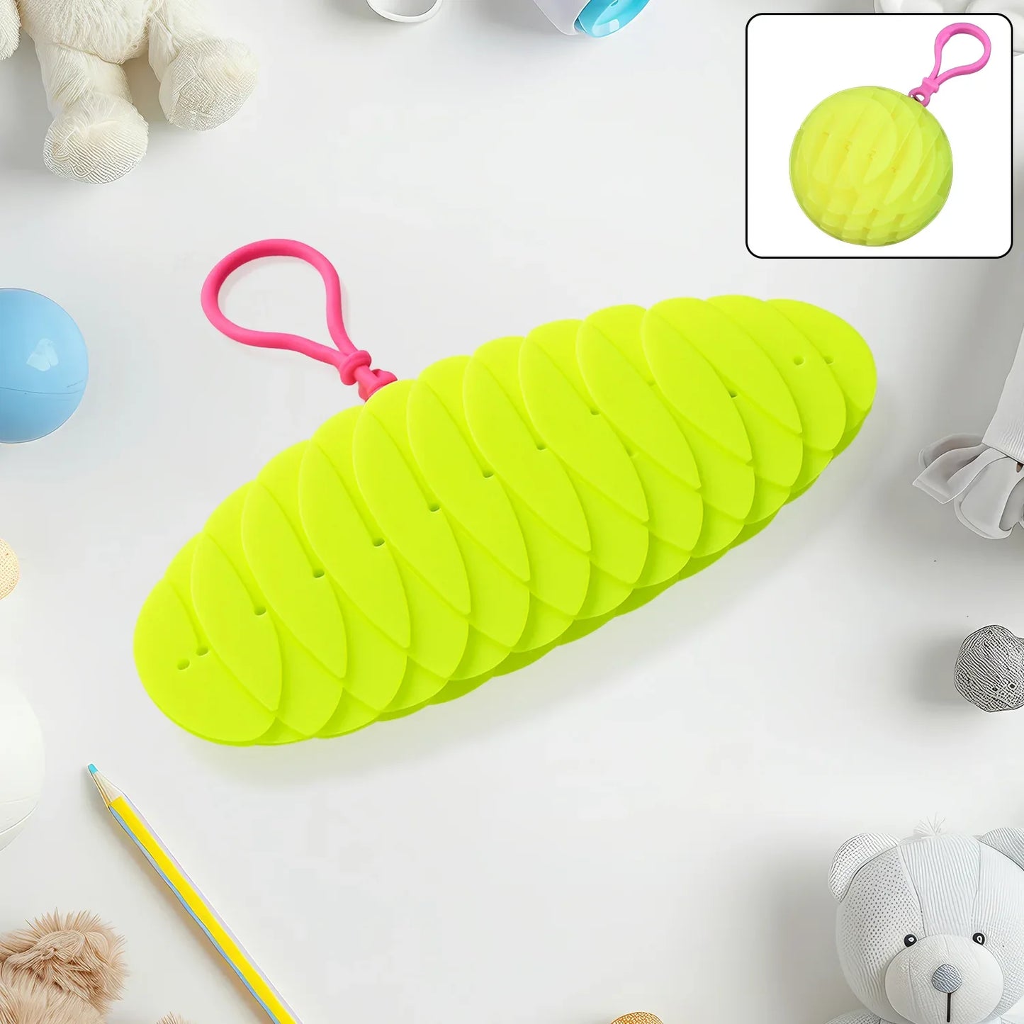Flexible Plastic Worm Fidget Toy (1 Pc) - Zidbik
