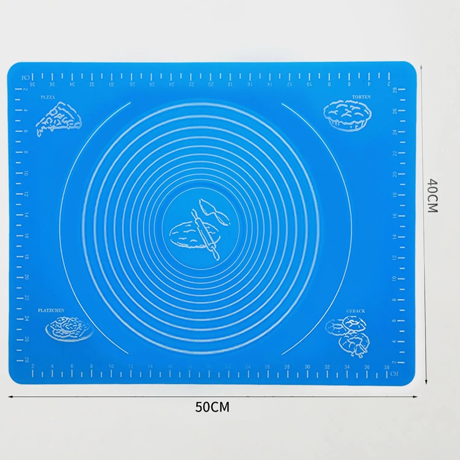 2535 Rolling Mat Silicone Baking Mat Fondant Mat Sheet Chapati - Zidbik