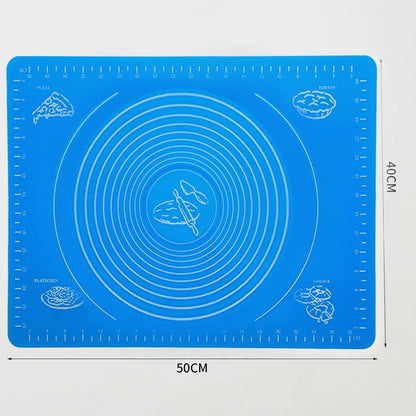 2535 Rolling Mat Silicone Baking Mat Fondant Mat Sheet Chapati - Zidbik
