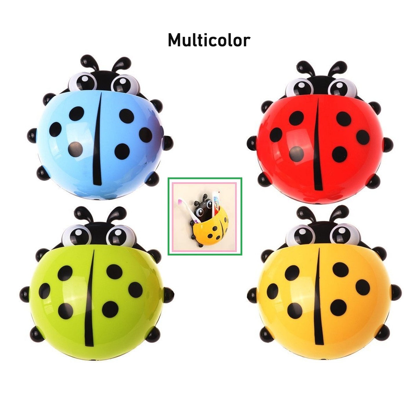 Ladybug Toothbrush Holder (1 Pc) - Zidbik