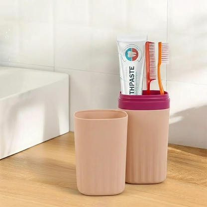Plastic Hygienic Toothbrush Travel Portable Case (2 Pc) - Zidbik