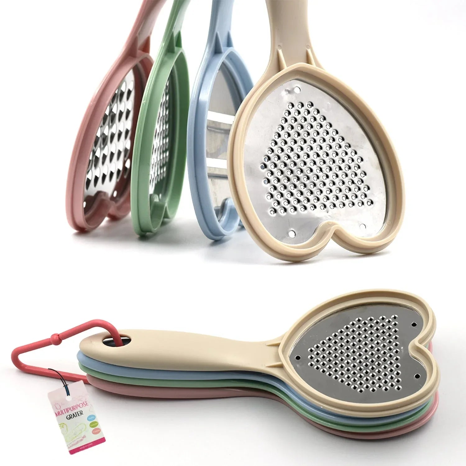 2965 Heart Grater Set And Heart Grater Slicer Used Widely For Grating And Slicing Of Fruits Vegetables Cheese Etc. Including All Kitchen Purposes. - Zidbik