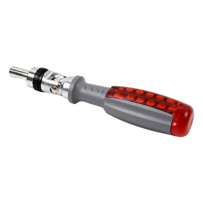 Multi Bits Ratchet Screwdriver Set Adjustable Angle Two-way Ratcheting Screwdriver (1 Set) - Zidbik
