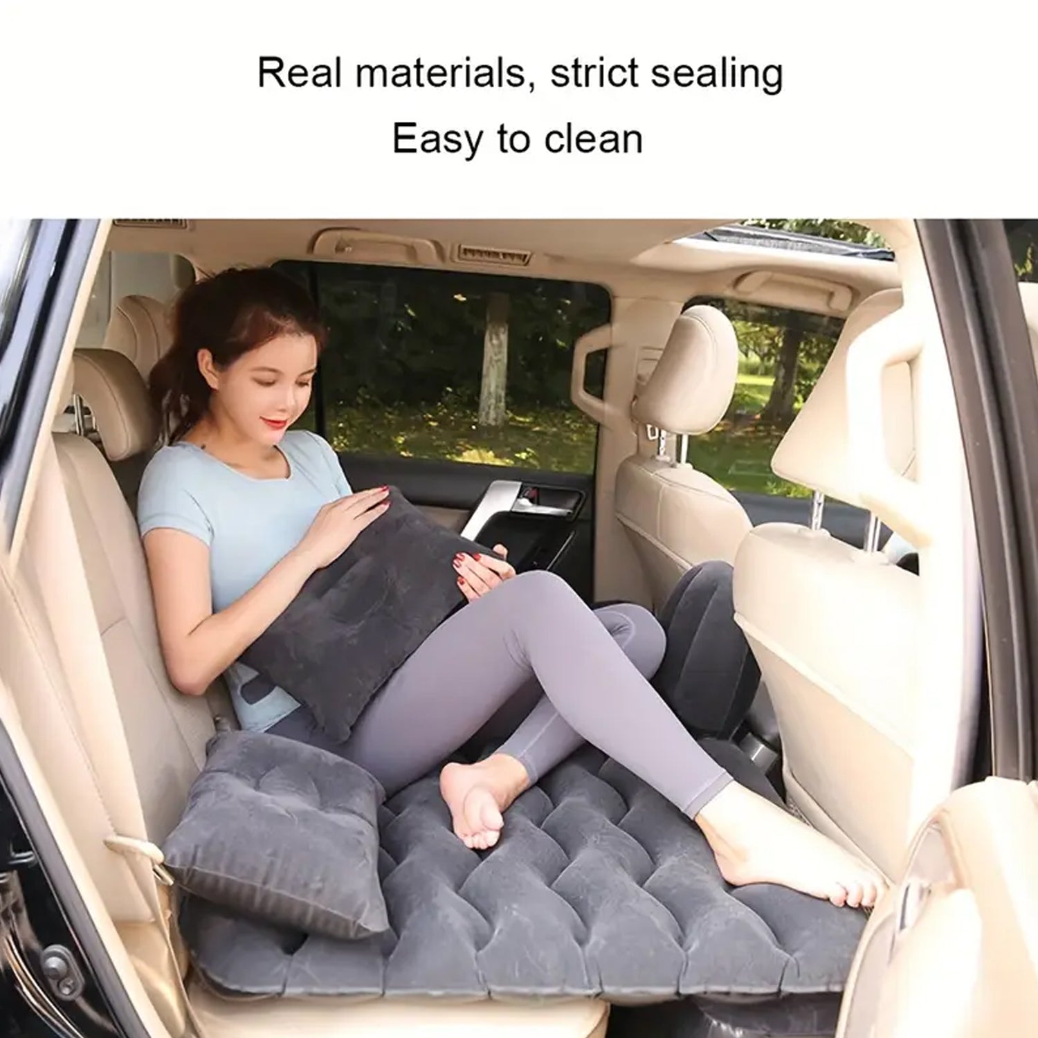 Portable Car Backseat Inflatable Air Mattress Bed (1 Pc) - Zidbik
