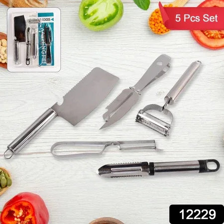 Multifunctional Peeler Grater Fruit Peeler Kitchen Household Gadget Set (5 Pc Set) - Zidbik