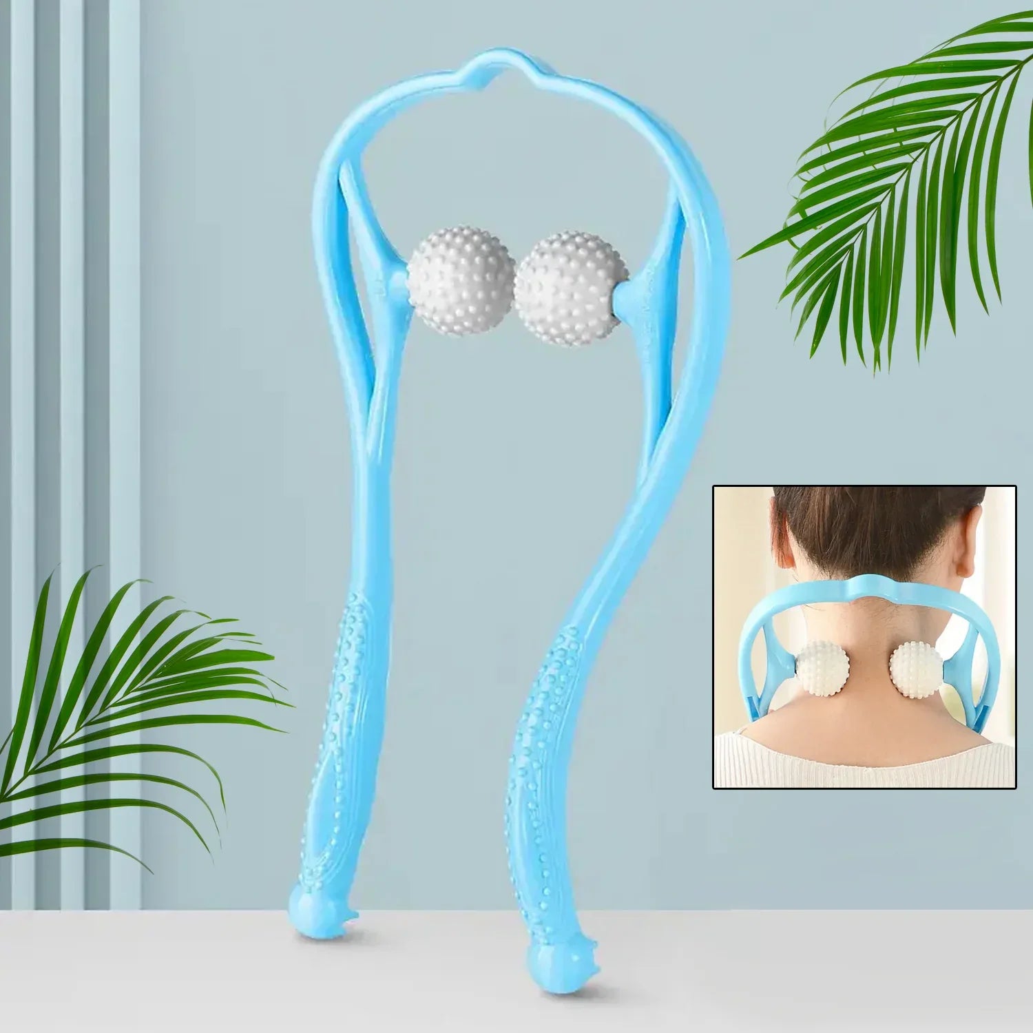 6593 Neck Shoulder Massager 13.5x7.08in Portable Relieving The Back For Men Relieving The Waist Women - Zidbik