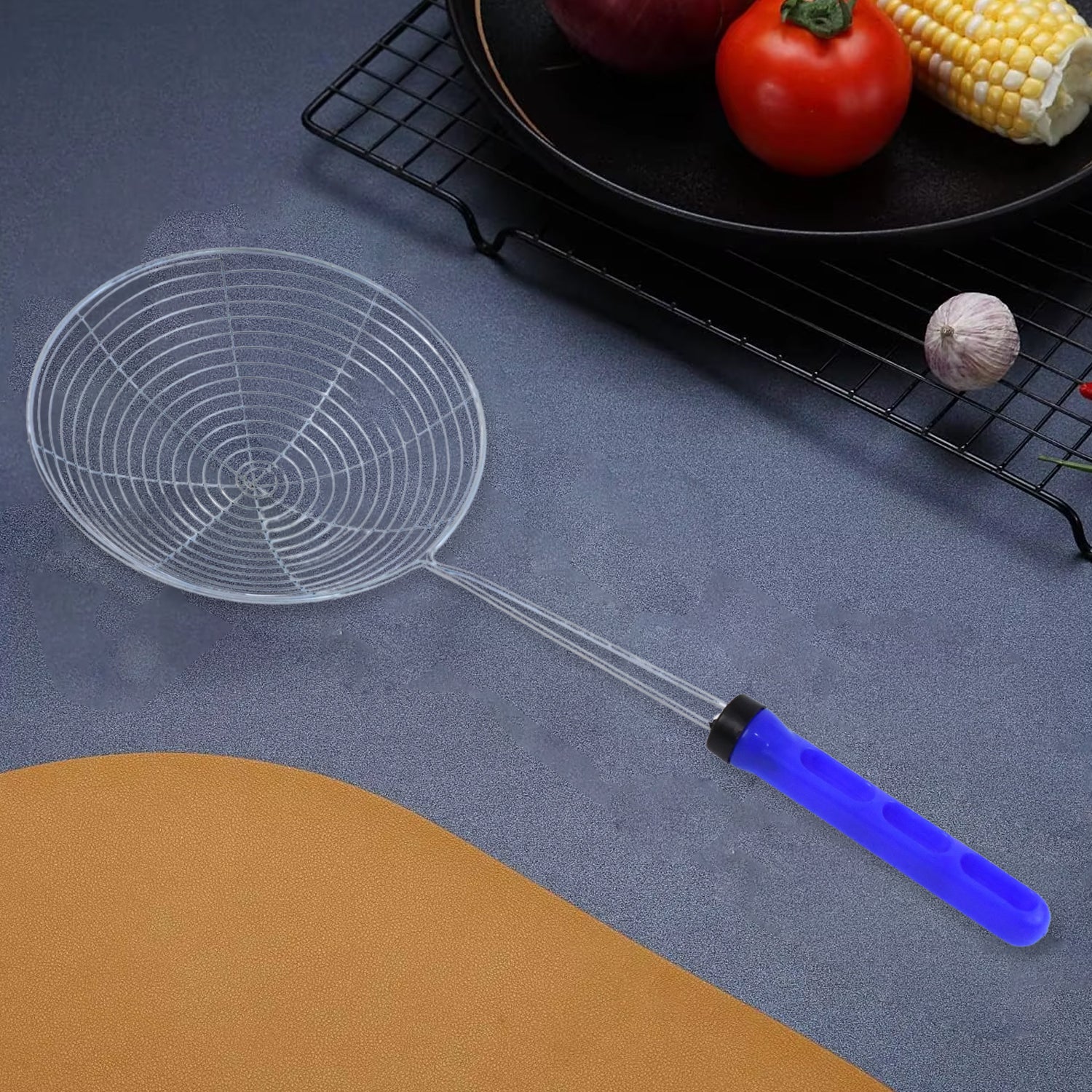 Stainless Steel Deep Fry Strainer (Big) - Zidbik