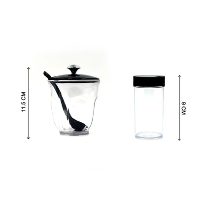 8122 Ganesh Rendy Condiment Set For Kitchen Transparent Jar For Easy To Access Spice 1 Piece Spice Set (Plastic) - Zidbik