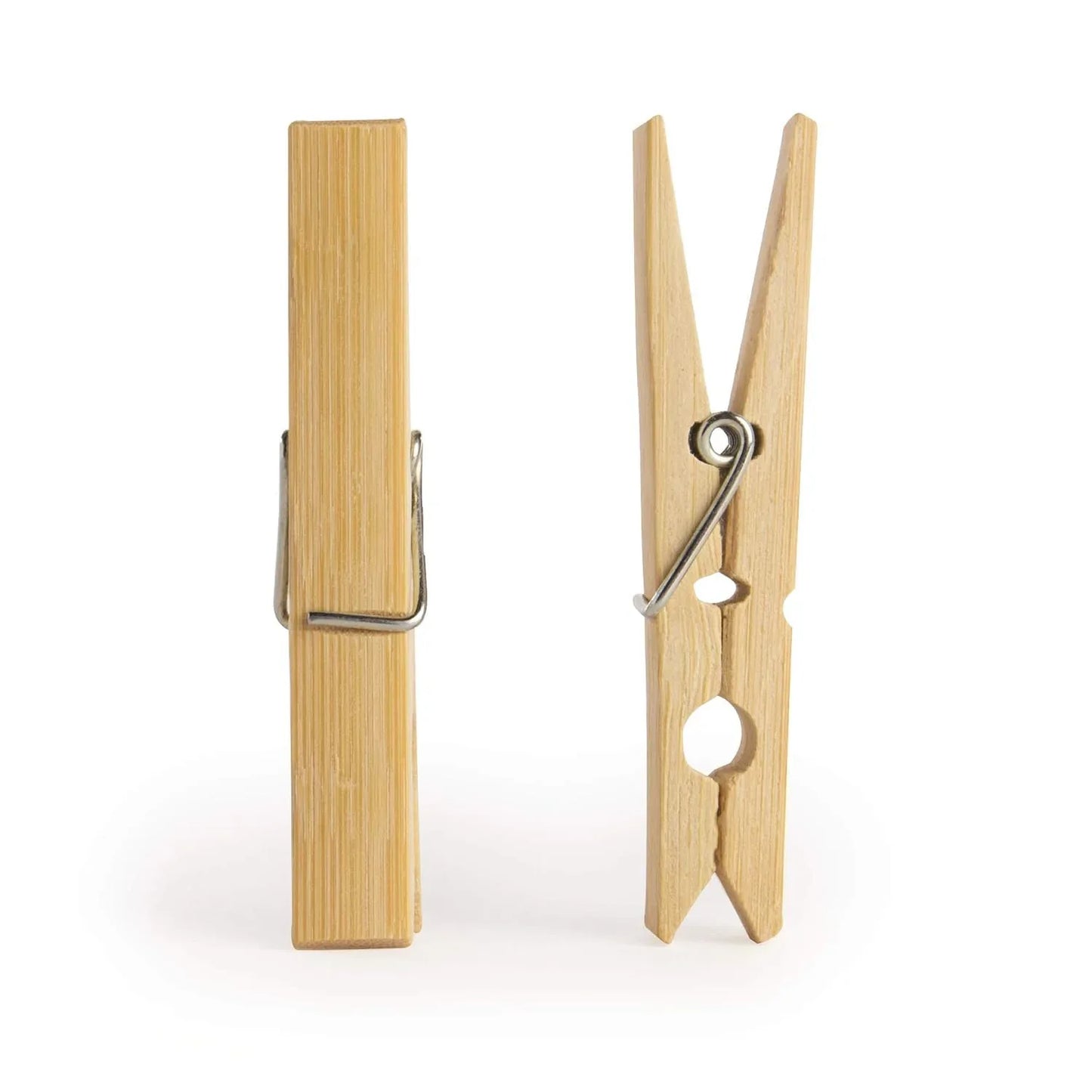 Heavy Duty Bamboo Wooden Cloth Clips Pegs (10 Pcs Set) - Zidbik