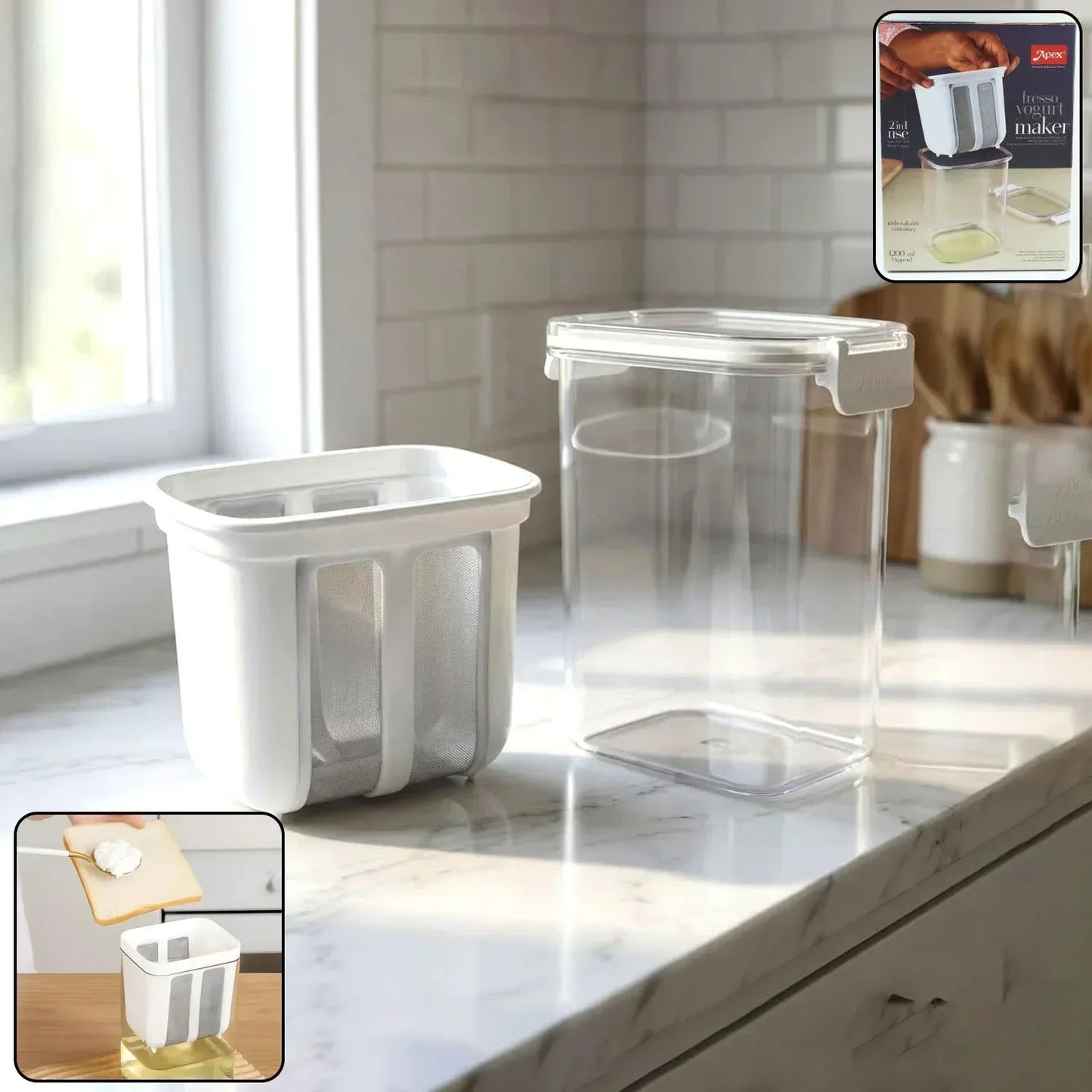 2-in-1 Yogurt And Greek Yogurt Maker - Zidbik