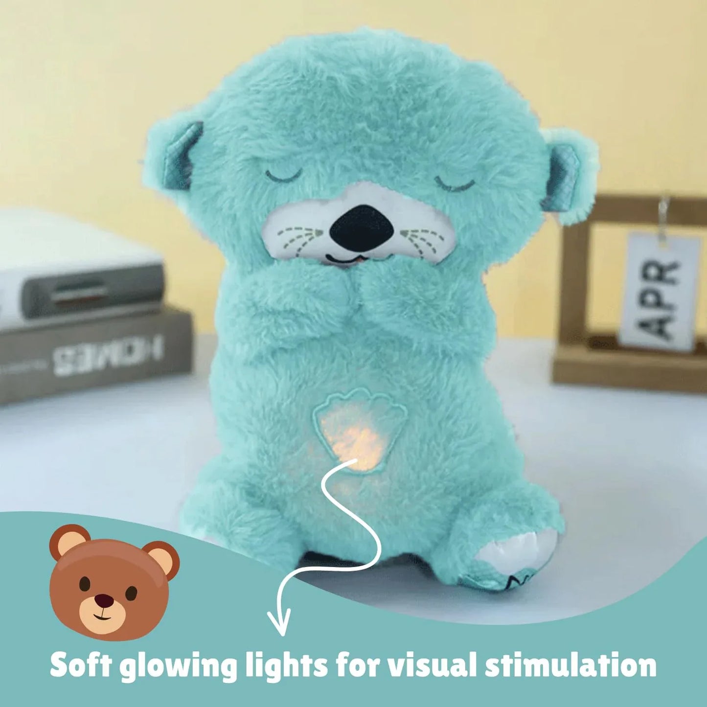 Soft Plush Musical Teddy Bear Toy With Led Light (1 Pc) - Zidbik