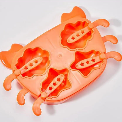 5532 Crab Ice Mold Household Ice Cream Mold Popsicle Mold Silicone Ice Cream Popsicle Childrens Ice Box Popsicle Box (1 Pc) - Zidbik