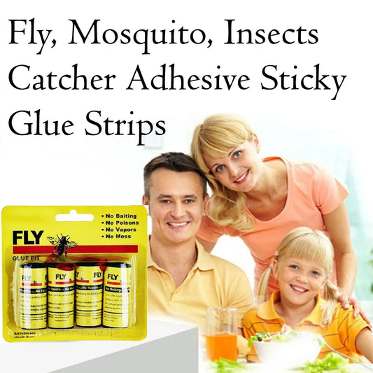 1474 Fly Mosquito Insects Catcher Adhesive Sticky Glue Strips - Zidbik