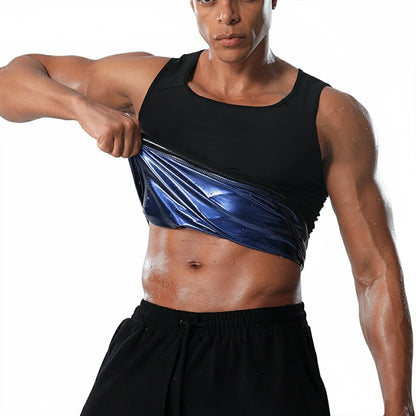 Mens Slim Fit Sweat Shaper Tank Top (Xxlxxxl 1 Pc) - Zidbik