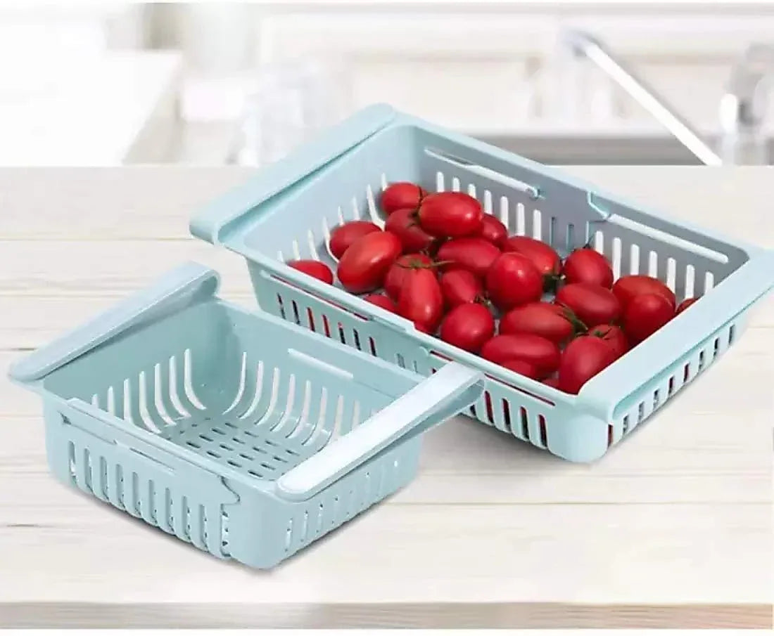 5338 Virgin Freeze Storage Unbreakable Adjustable Multi Color Tray With Extra Storage Easy To Remove Easy To Clean Pack Of 4 Tray - Zidbik