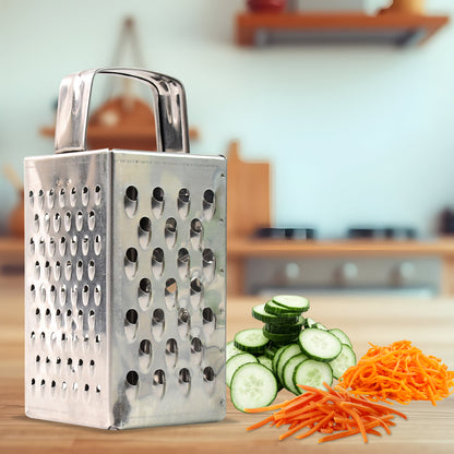 Supermom Premium 4-in-1 Stainless Steel Compact Grater And Slicer - Zidbik