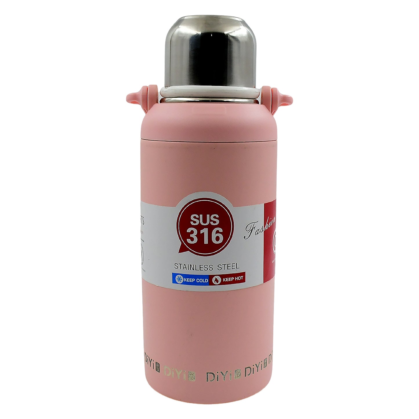 13036 Stainless Steel Tumblers 316 Stainless Steel Vacuum Insulated Cup  Bottle Portable Travel Kettle  Water Bottle With Handle Outdoor Large Capacity Sports Kettle Cups  Bottle (1300 Ml) - Zidbik