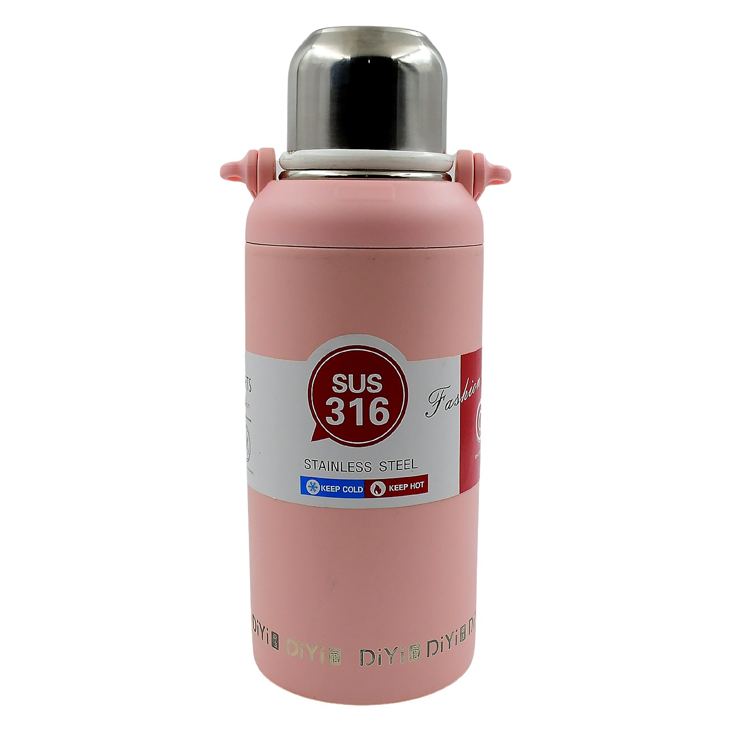 13036 Stainless Steel Tumblers 316 Stainless Steel Vacuum Insulated Cup  Bottle Portable Travel Kettle  Water Bottle With Handle Outdoor Large Capacity Sports Kettle Cups  Bottle (1300 Ml) - Zidbik