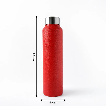 1000 Ml Stainless Steel Water Bottle Red Color (1 Pc) - Zidbik