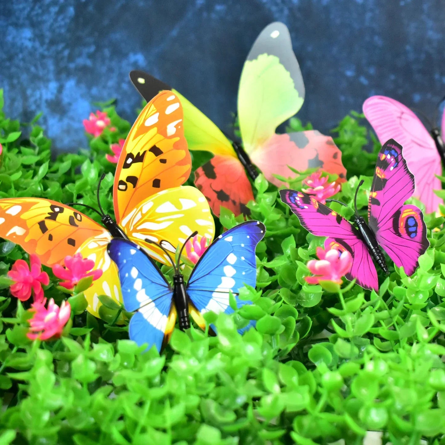 Decorative Colorful Butterfly Wall Stickers (12 Pc Set) - Zidbik
