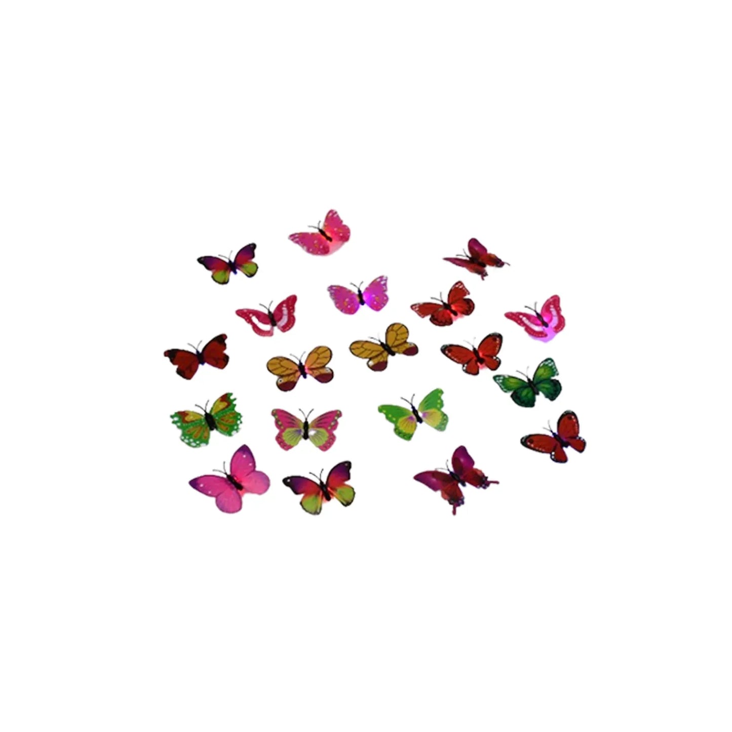 6497 Butterfly 3d Night Lamp Comes With 3d Illusion Design Suitable For Drawing Room Lobby. (Pack Of 50) - Zidbik