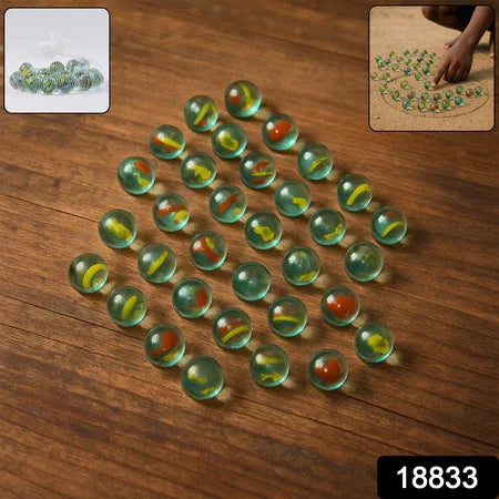 Glass Marbles For Kids Approx 35 (35 In 1) - Zidbik
