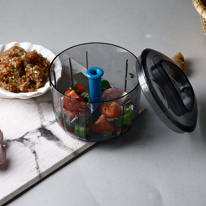 8140 Ganesh Bingo Lock-unlock Push Chopper ( 725ml ) - Zidbik