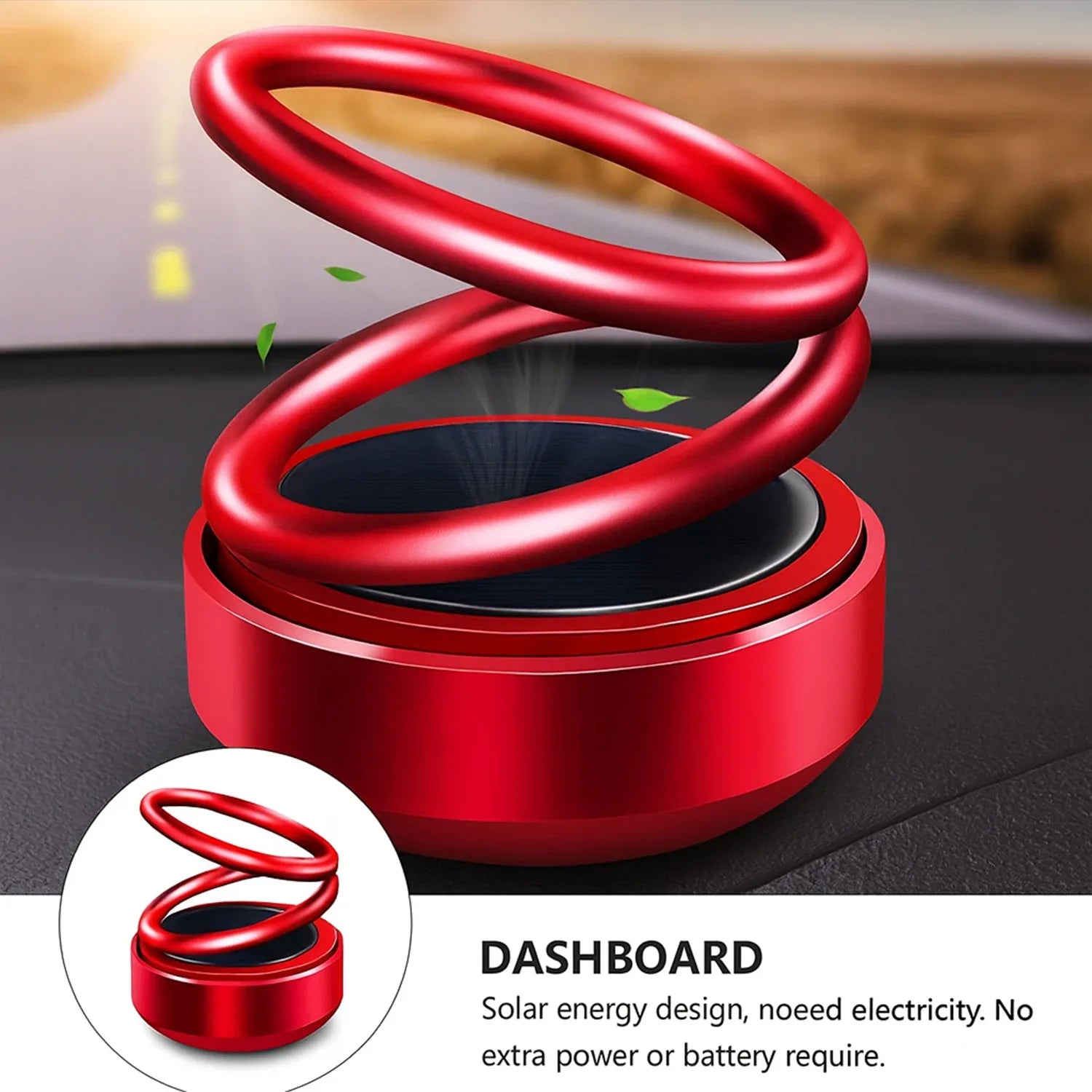 Small Solar Car Aroma Air Freshener (1 Pc) - Zidbik