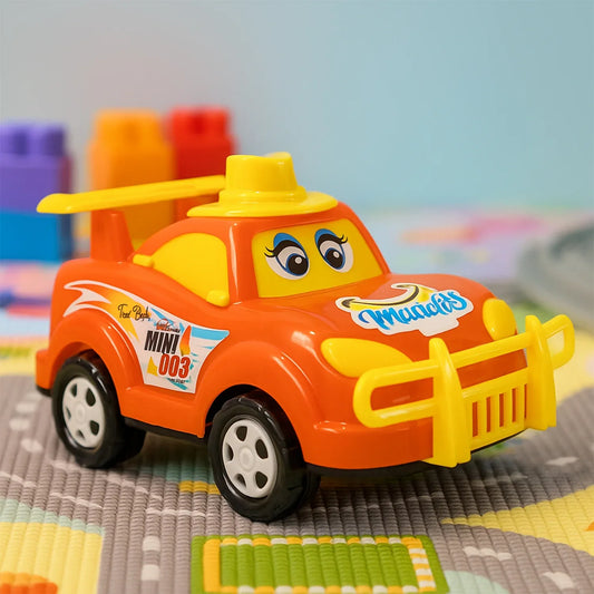 Funwoods Friction-powered Cartoon Racing Car Toy - (1 Pc) - Zidbik