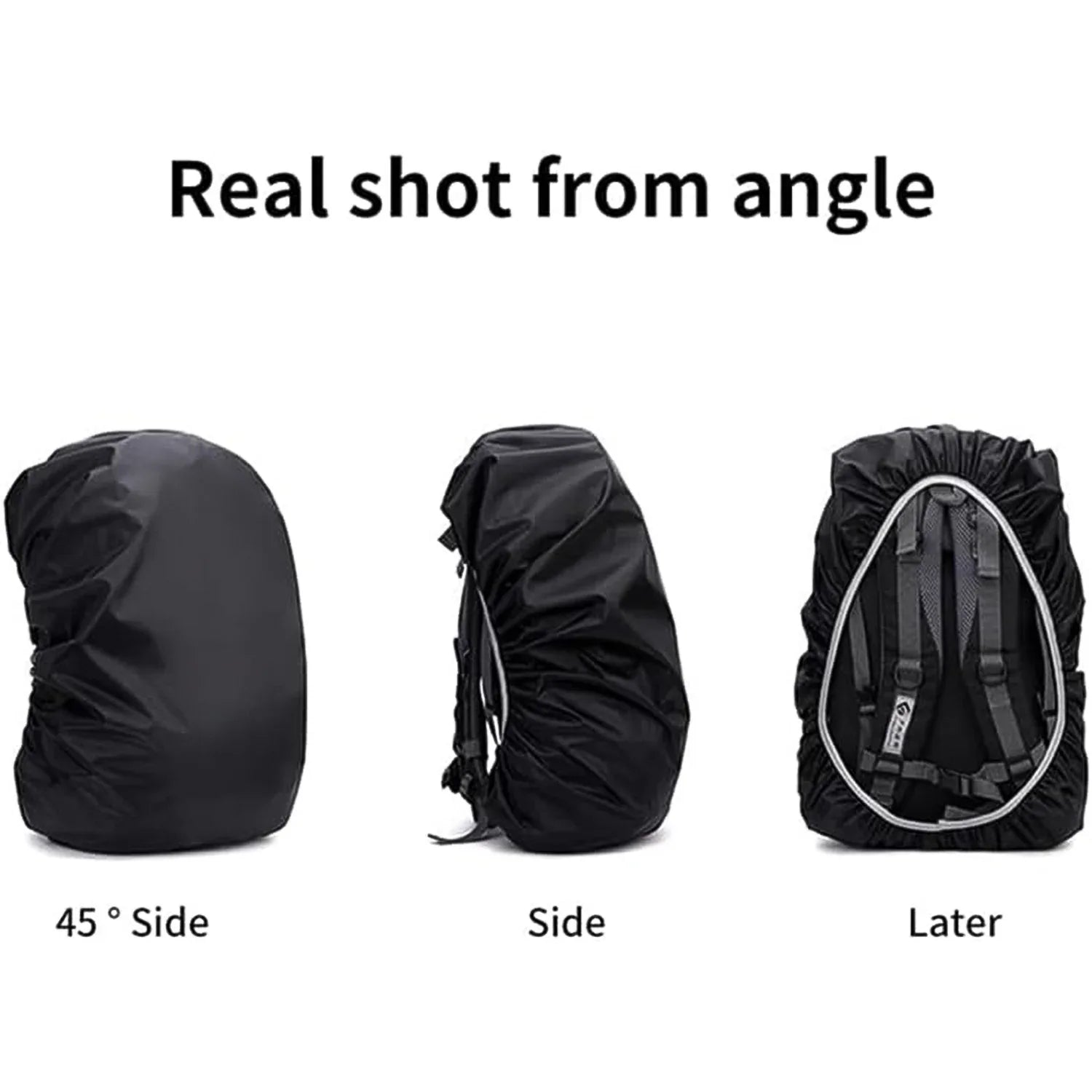 4100 Heavy Waterproof Nylon Rain Coverdust Cover - Elastic Adjustable For Laptop Bags And Backpacks School Bag Waterproof Cover Dust Proof Backpack Laptop Bag Cover (1pc) - Zidbik