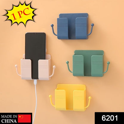6201 1 Pc Wallmount Mobile Stand With Hook Design Used In All Kinds Of Places Including Household And Many More As A Hanging Support For Cloths And Stuffs Purposes. - Zidbik