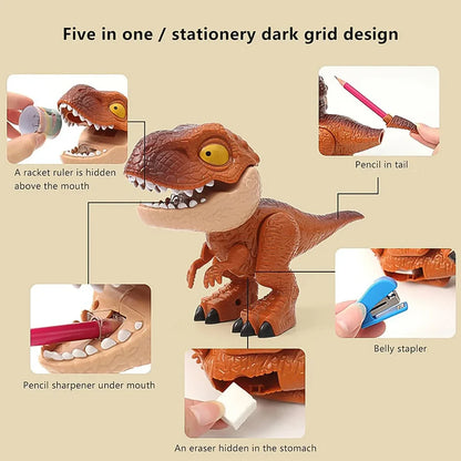 Dinosaur Shaped Stationery Gift Set For Kids Set - Zidbik
