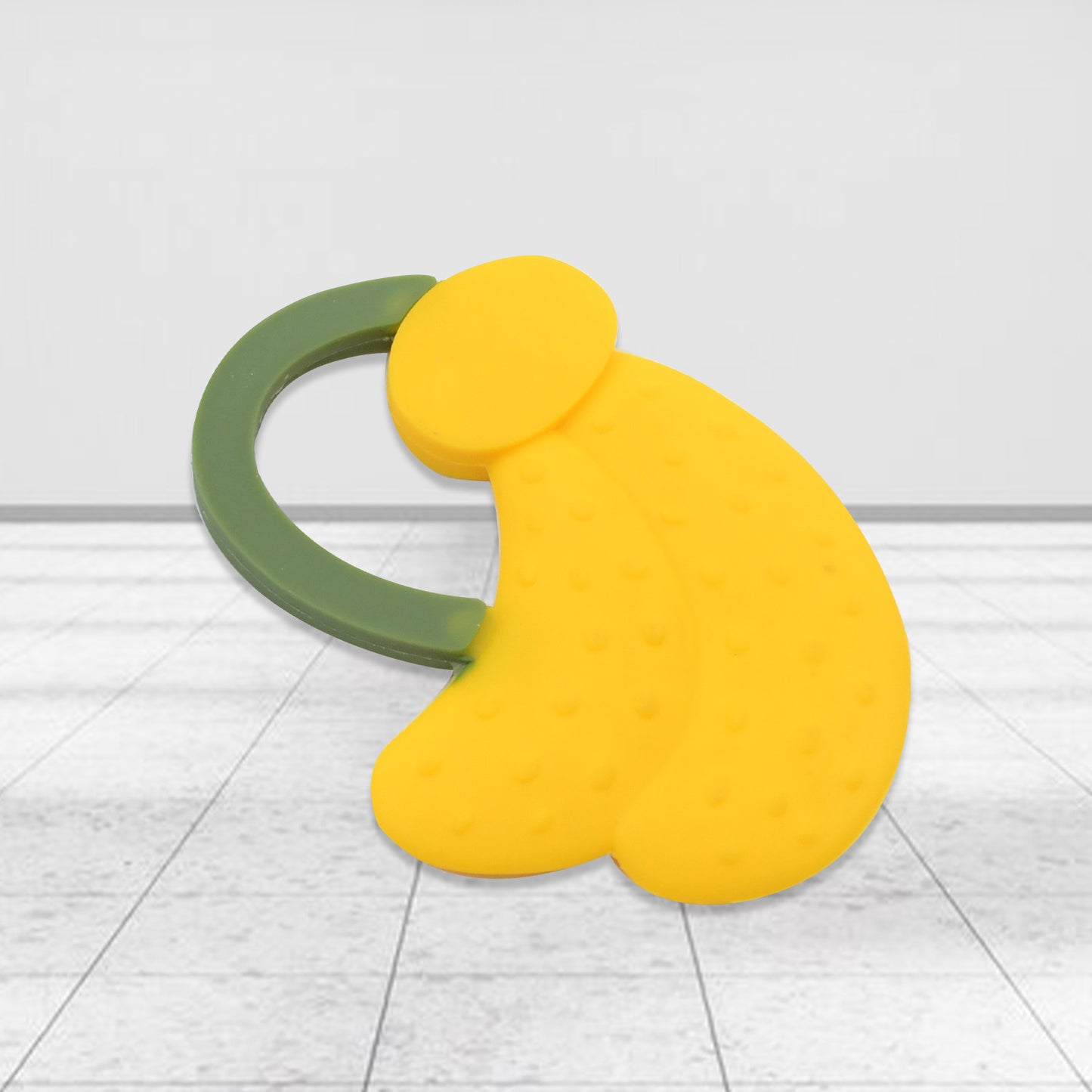 Baby Silicone Teether Fruit Teether For Toddlers100 Food Grade Silicone Teether Non-toxic  Latex Free Suitable For Kids Above 3 Months - Grapes Banana Watermelon (1 Pc ) - Zidbik