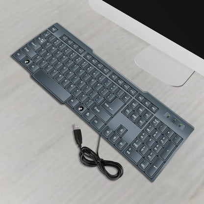 Wired Usb Keyboard 104 Keys (1 Pc) - Zidbik