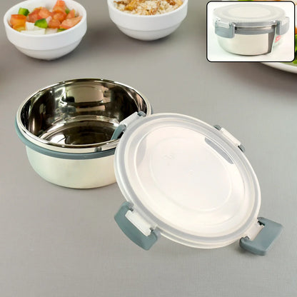 Apex Round Airtight Food Storage Container Approx 500 Ml (1 Pc) - Zidbik