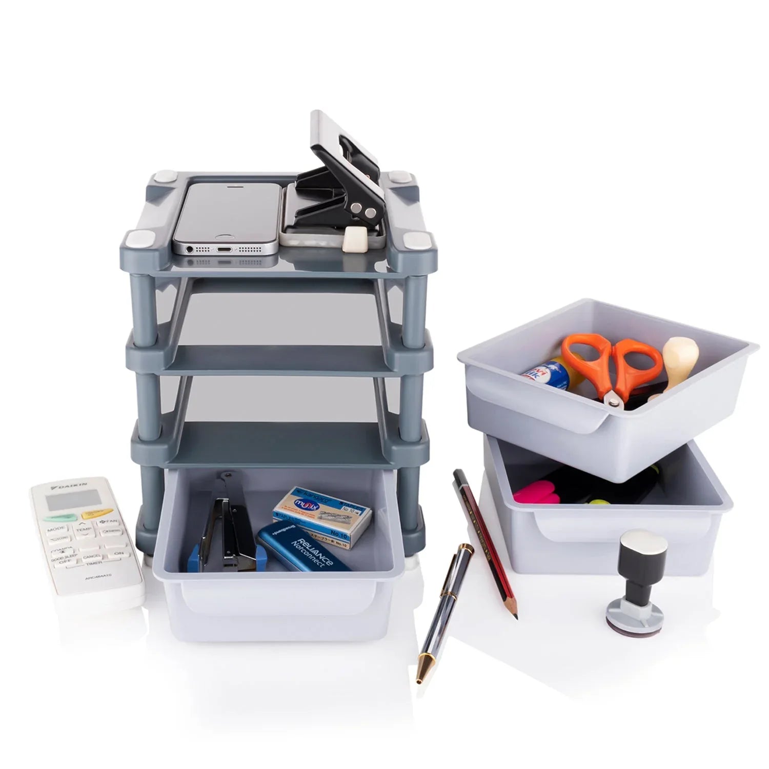 4767 Mini 3 Layer Drawer Used For Storing Makeup Equipments And Kits Used By Womens And Ladies. - Zidbik