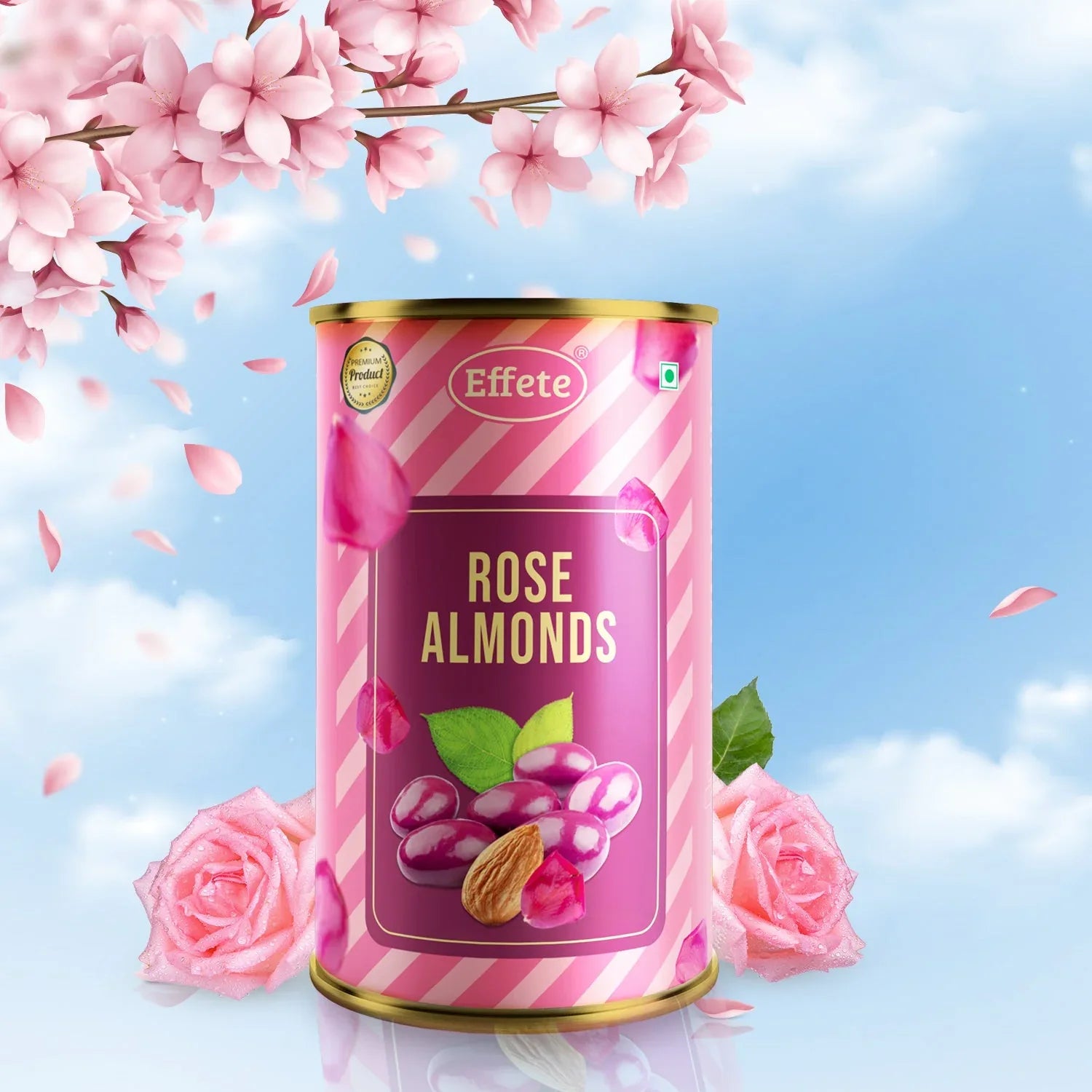 Effete Rose Almonds Chocolate - Zidbik