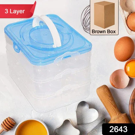 2643 3-layer Plastic Refrigerator Egg Storage Box (36 Grid) - Zidbik