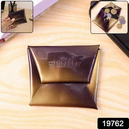 Premium Foldable Pu Leather Coin Pouch (1 Pc) - Zidbik
