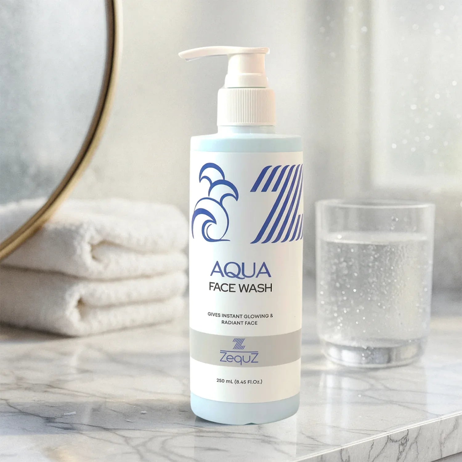 Zequz Hydrating Aqua Face Wash - (1 Pc 250 Ml) - Zidbik