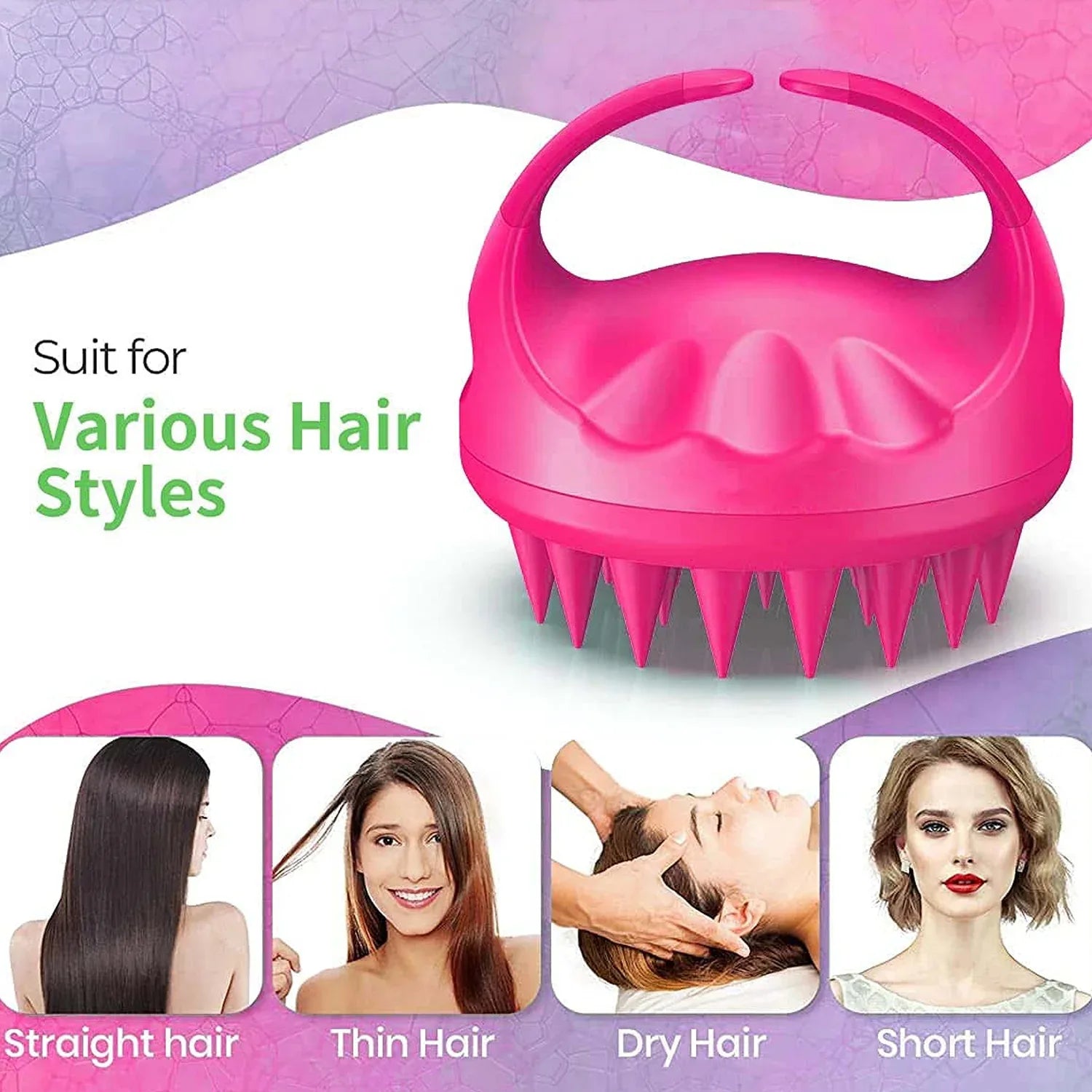 Scalp Massager Head Massager Comb (1 Pc) - Zidbik