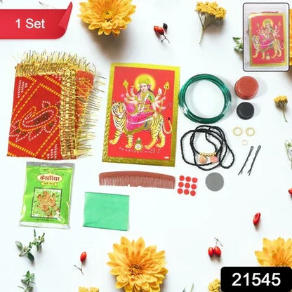 Mataji Shringar Box Complete Puja Decoration Kit - Zidbik