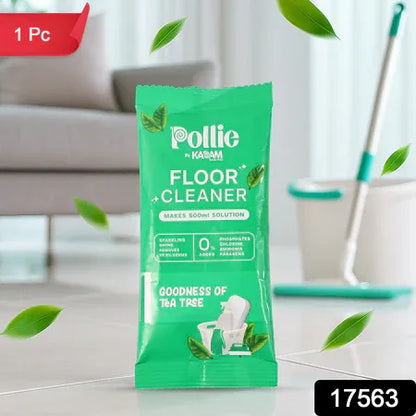 Pollic Kadam Concentrated Floor Cleaner Sachet Tea Tree Fragrance (50 Gm) - Zidbik
