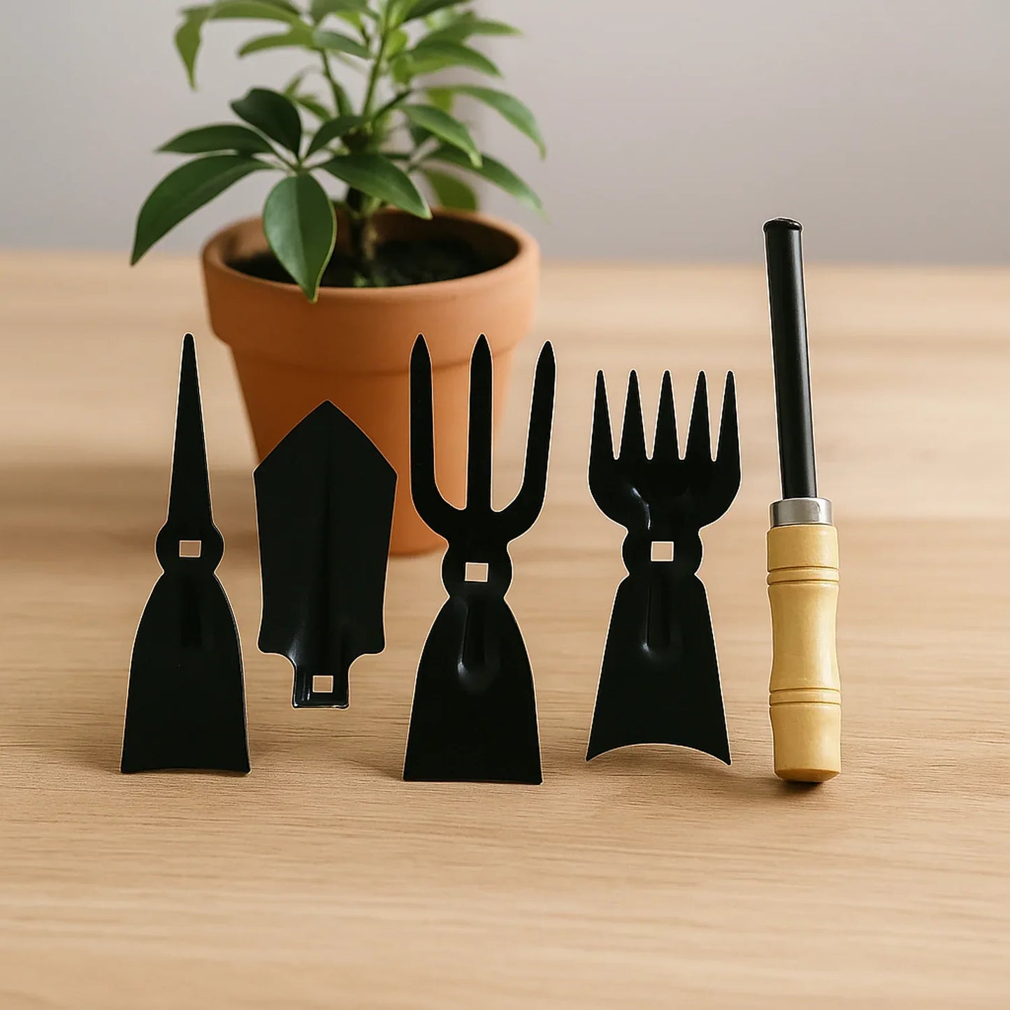 5 In 1 Multipurpose Gardening Hand Tool Set - Zidbik