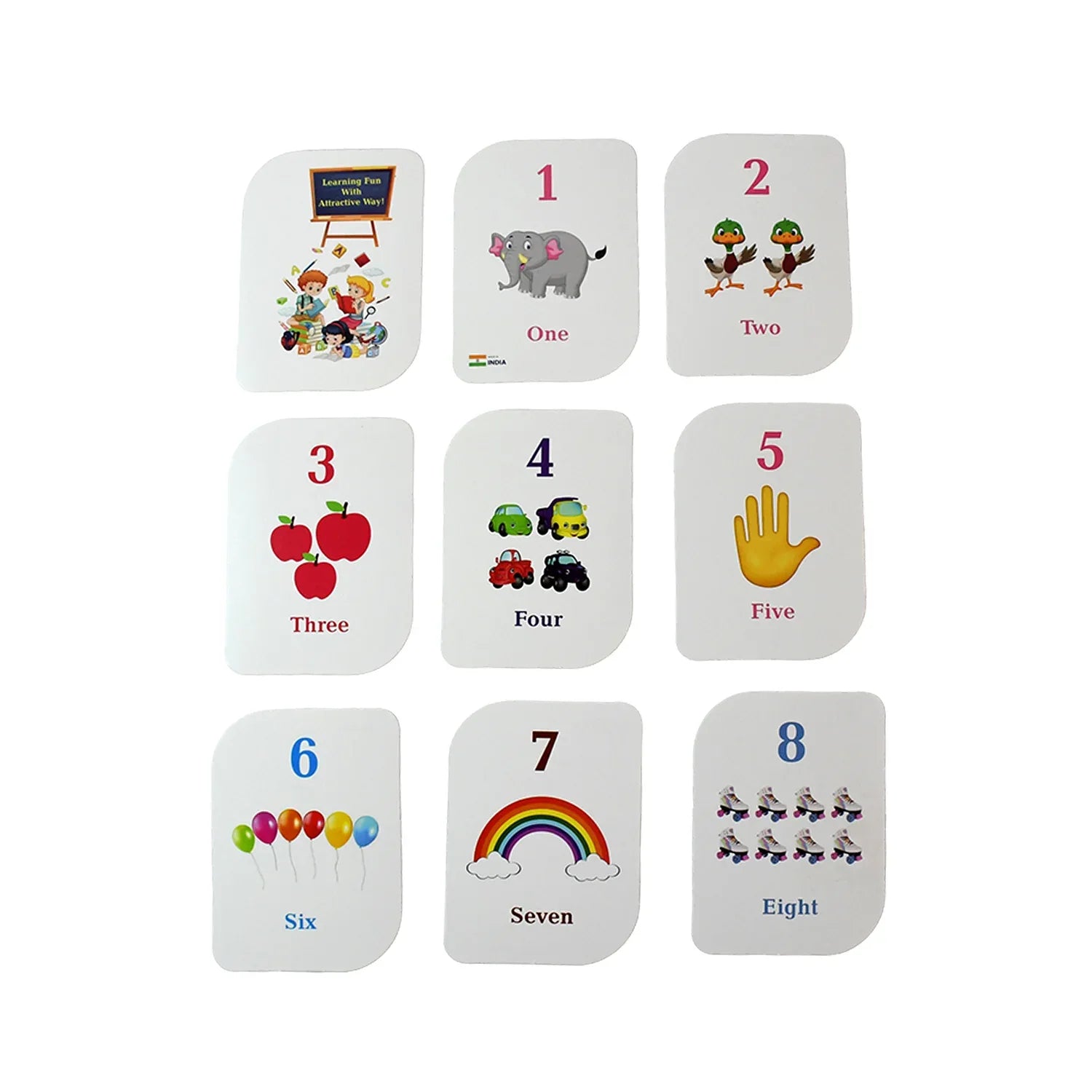 Kid Kraft Early Learner 32-piece Number Flashcard Set - Zidbik